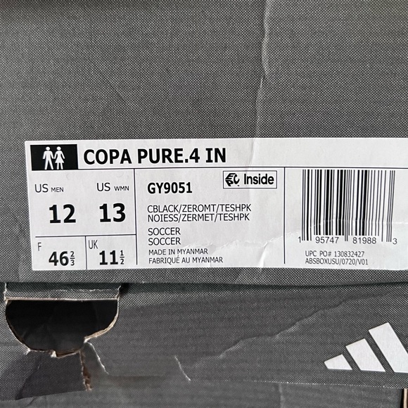 Adidas Copa Pure 4 Indoor Soccer Shoes - Picture 9 of 10